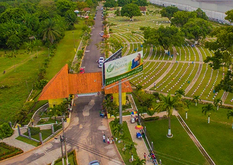 Imagem Aérea do Cemitério Parque